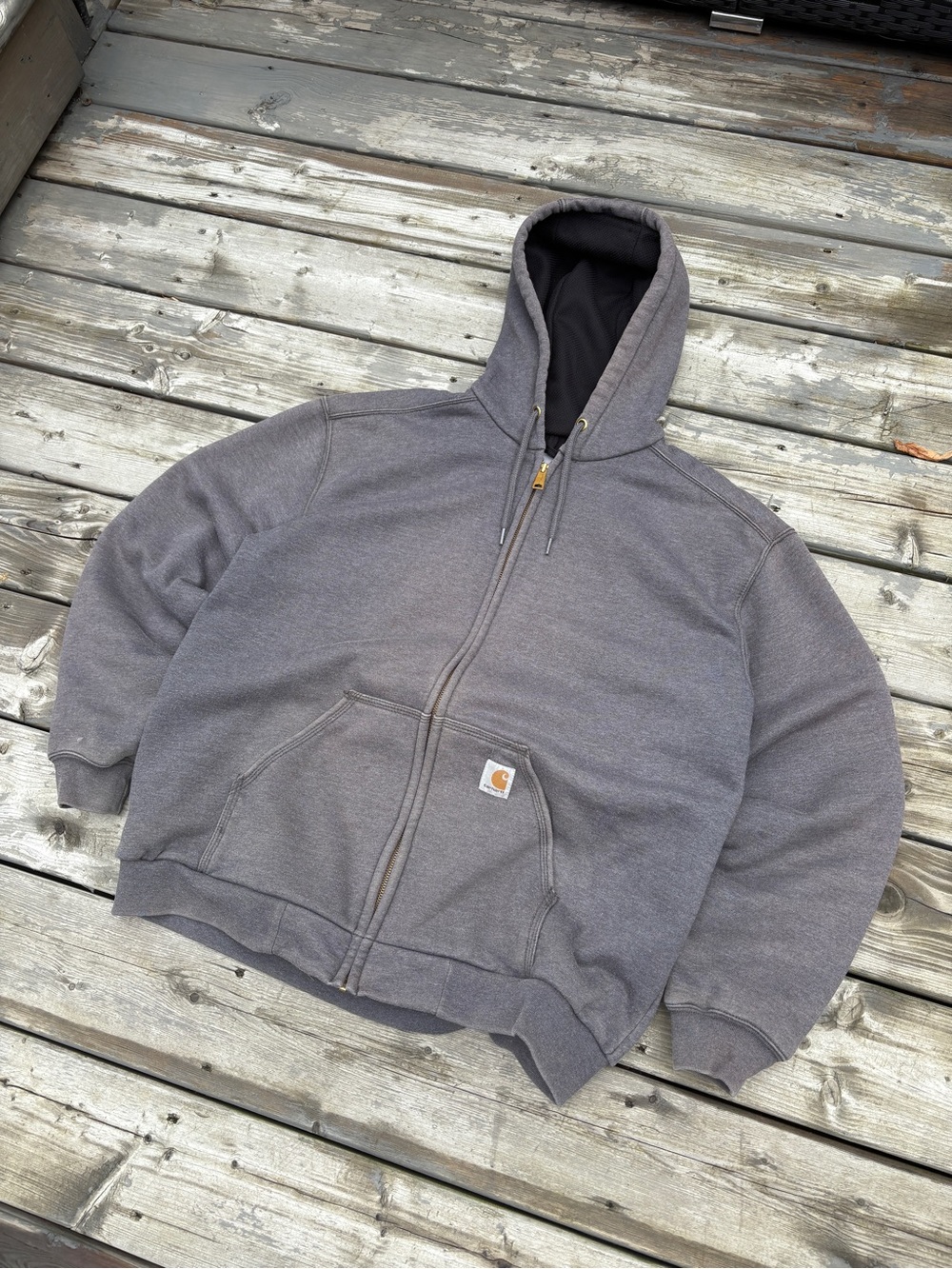 Vintage carhartt quilted heavyweight hoodie